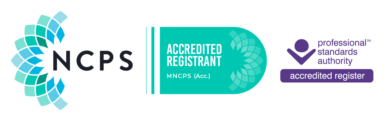 NCPS accredited member logo for Lindsay Sharpe Counselling